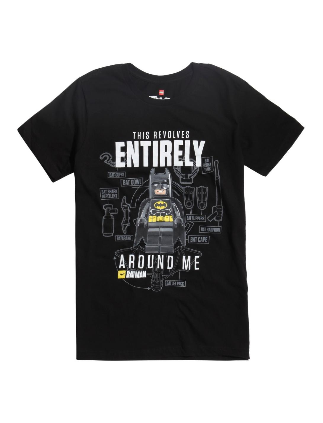 The LEGO Batman Movie Revolves Around Me T-Shirt, BLACK, hi-res