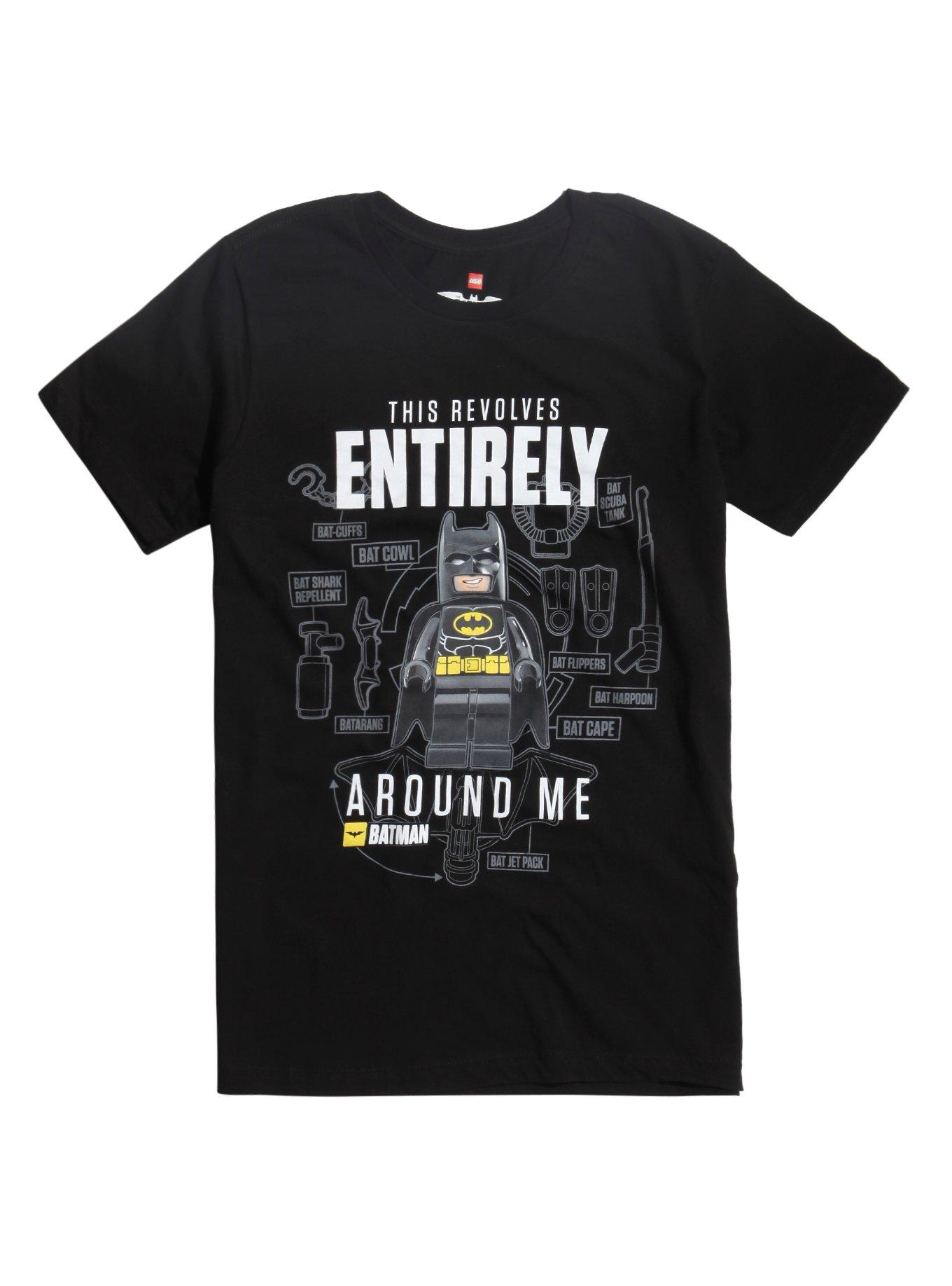 The LEGO Batman Movie Revolves Around Me T-Shirt, BLACK, hi-res