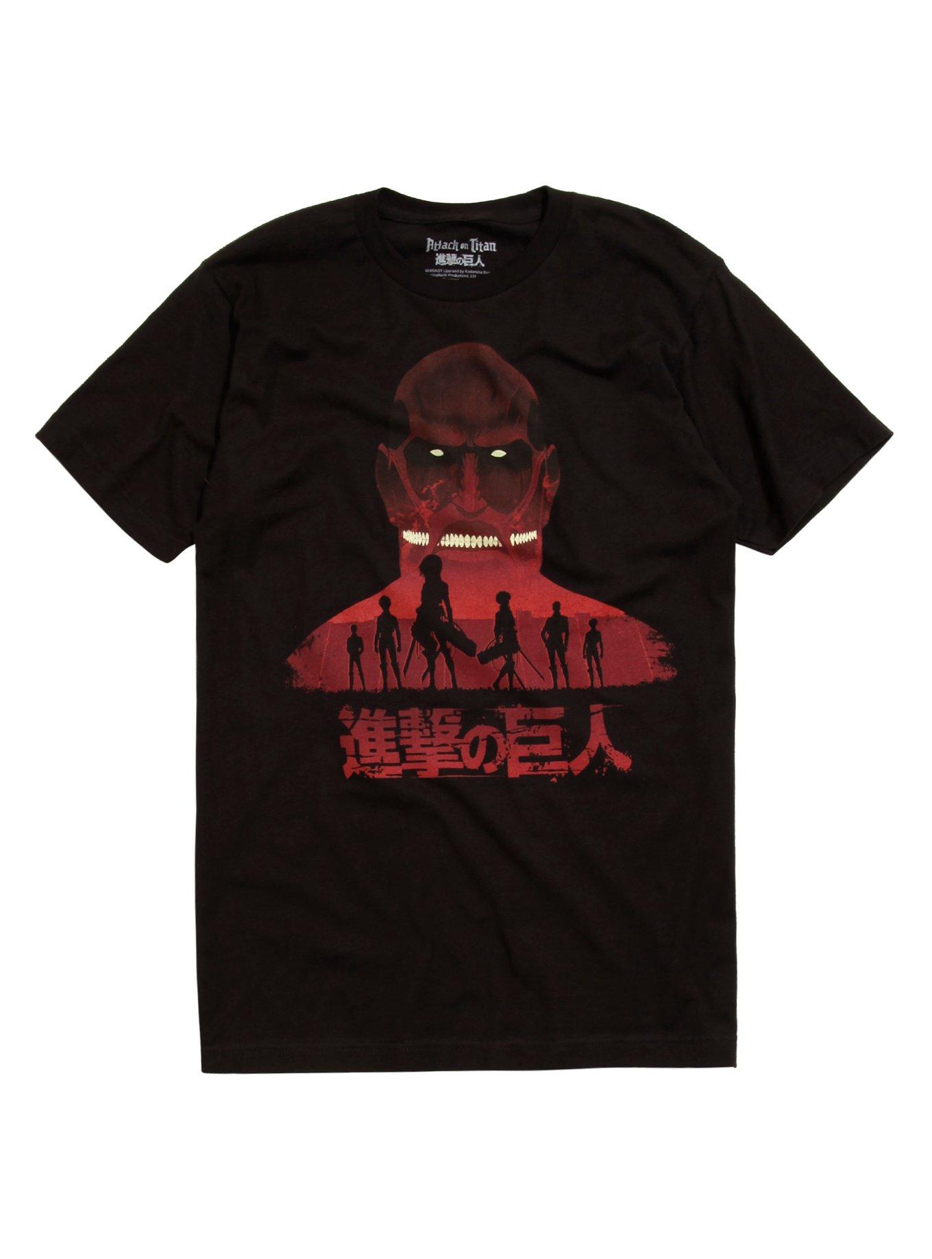 Attack On Titan Scout Silhouettes T-Shirt, BLACK, hi-res