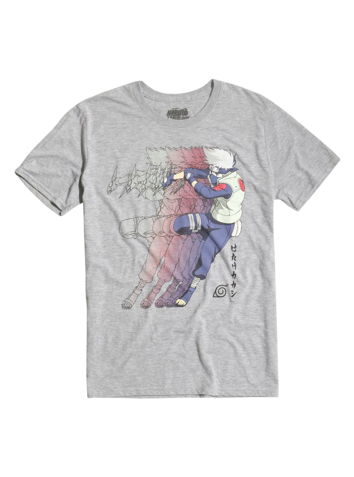 Naruto Shippuden Hatake Kakashi Action Tri-Blend T-Shirt, GREY, hi-res