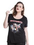 Iron Maiden The Trooper Girls T-Shirt Plus Size, BLACK, hi-res