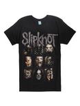 Slipknot Masks T-Shirt, BLACK, hi-res