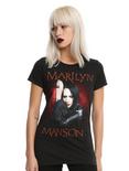 Marilyn Manson Wall Lean Girls T-Shirt, BLACK, hi-res