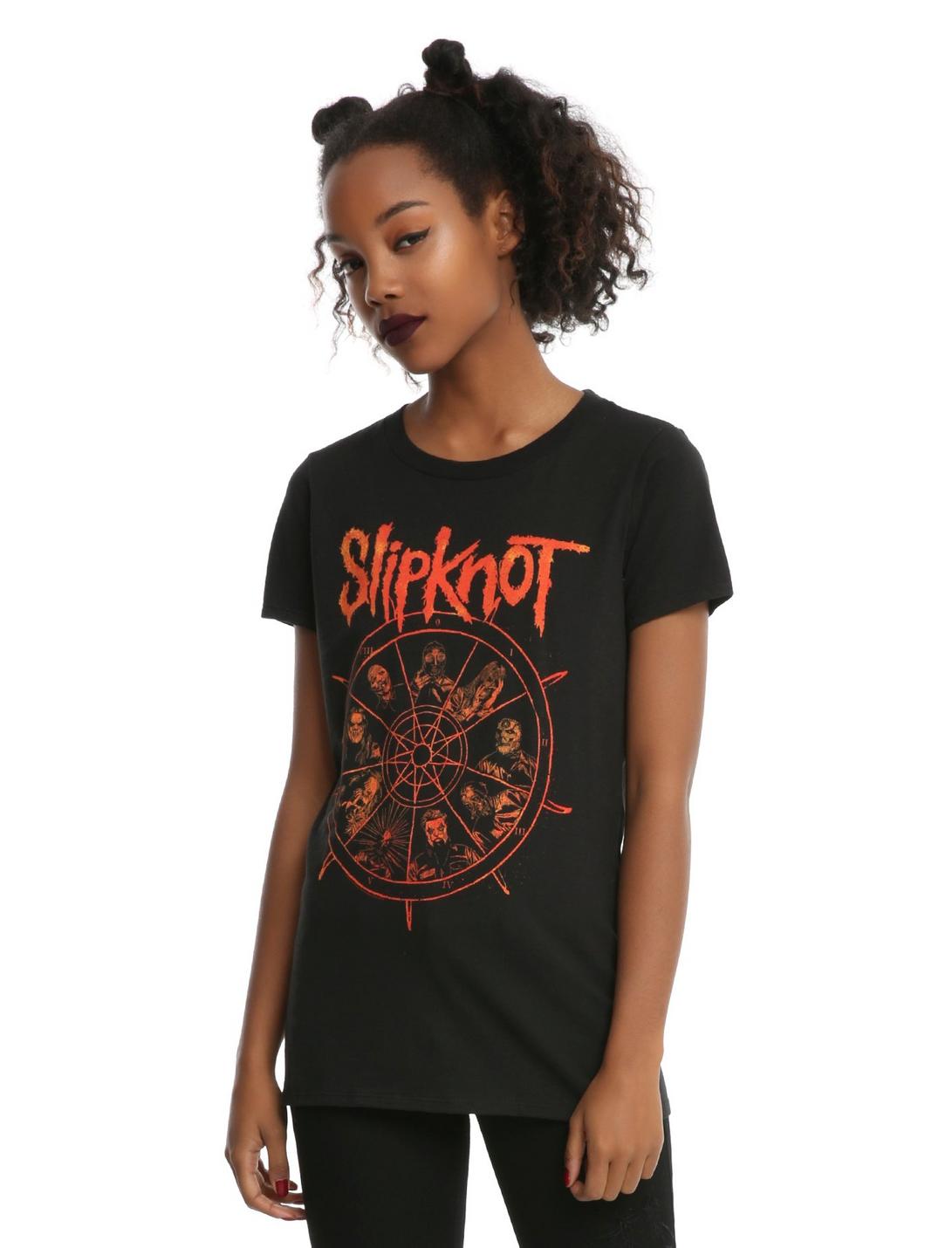 Slipknot The Wheel Girls T-Shirt, BLACK, hi-res