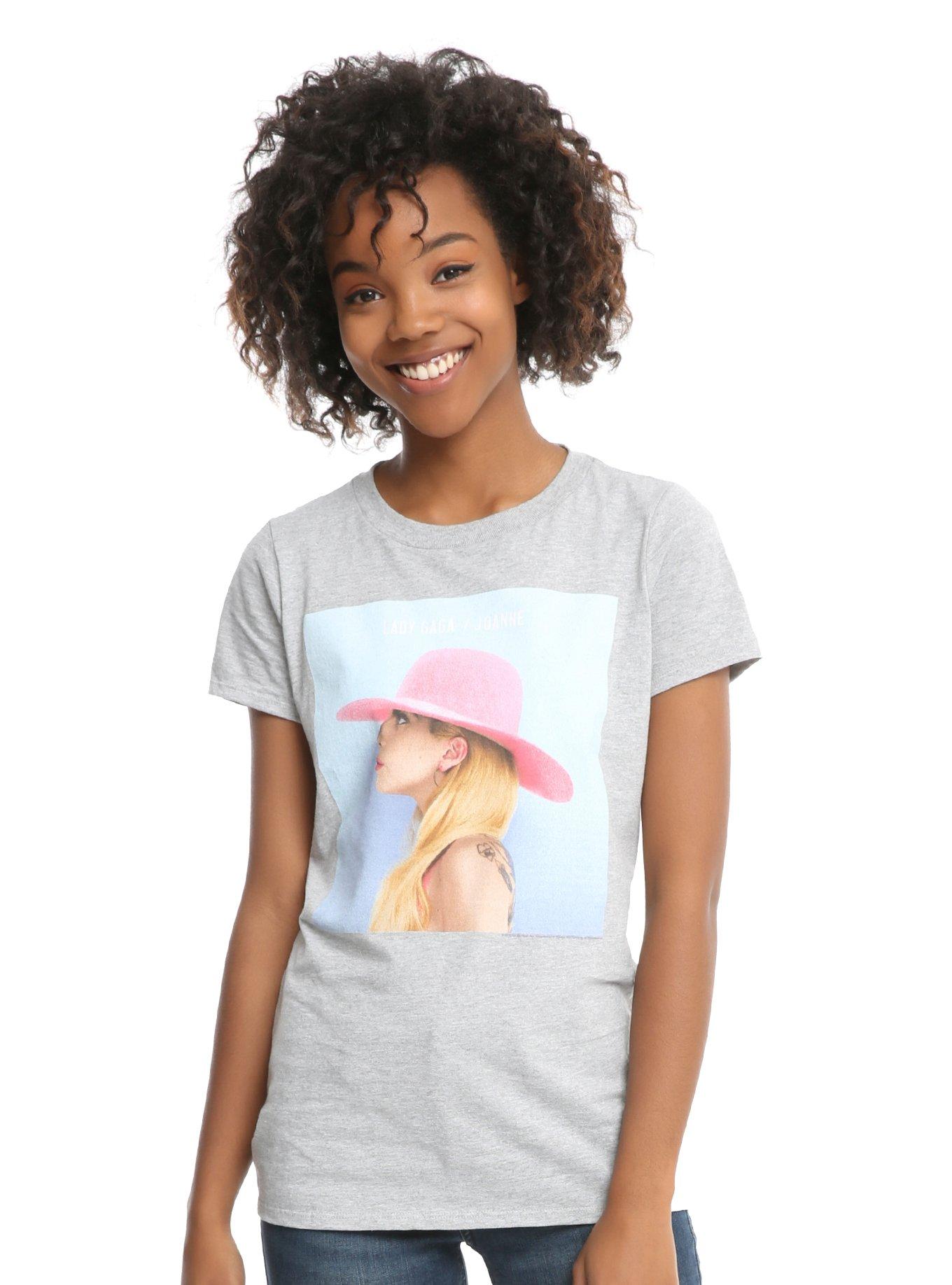 Lady Gaga Joanne Album Cover Girls T-Shirt, HEATHER GREY, hi-res