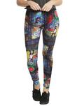 Disney Beauty And The Beast Stained Glass Leggings, MULTI COLOR, hi-res