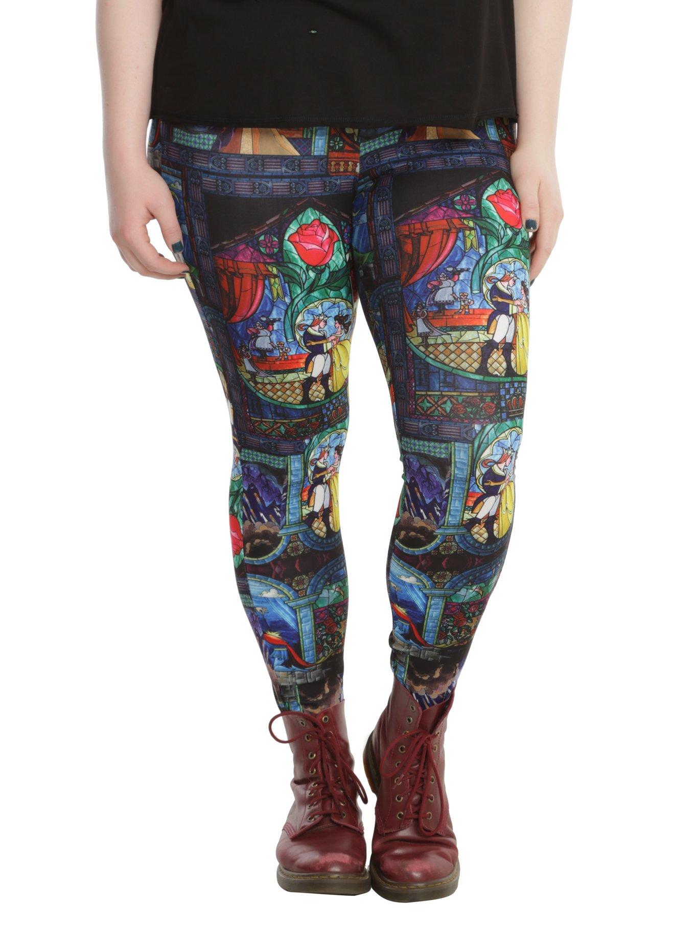 Beauty and the 2025 beast leggings plus size