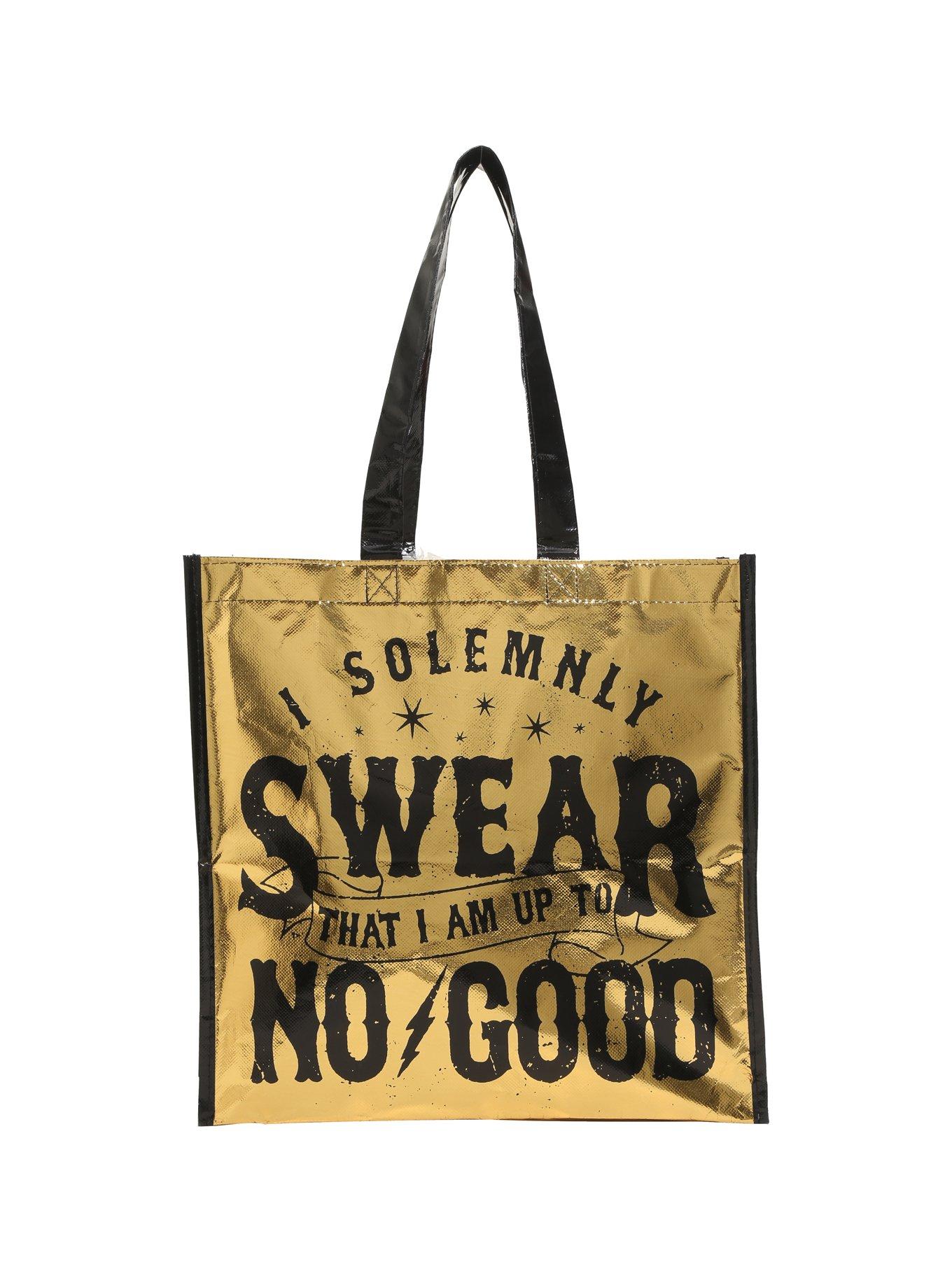 Harry Potter Solemnly Swear Gold Reusable Tote, , hi-res