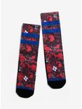 DC Comics Harley Quinn Sublimated Floral Socks, , hi-res
