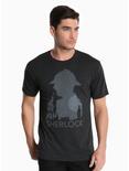 Sherlock Silhouette T-Shirt, BLACK, hi-res