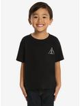 Harry Potter Deathly Hallows Embroidered Toddler Tee, BLACK, hi-res