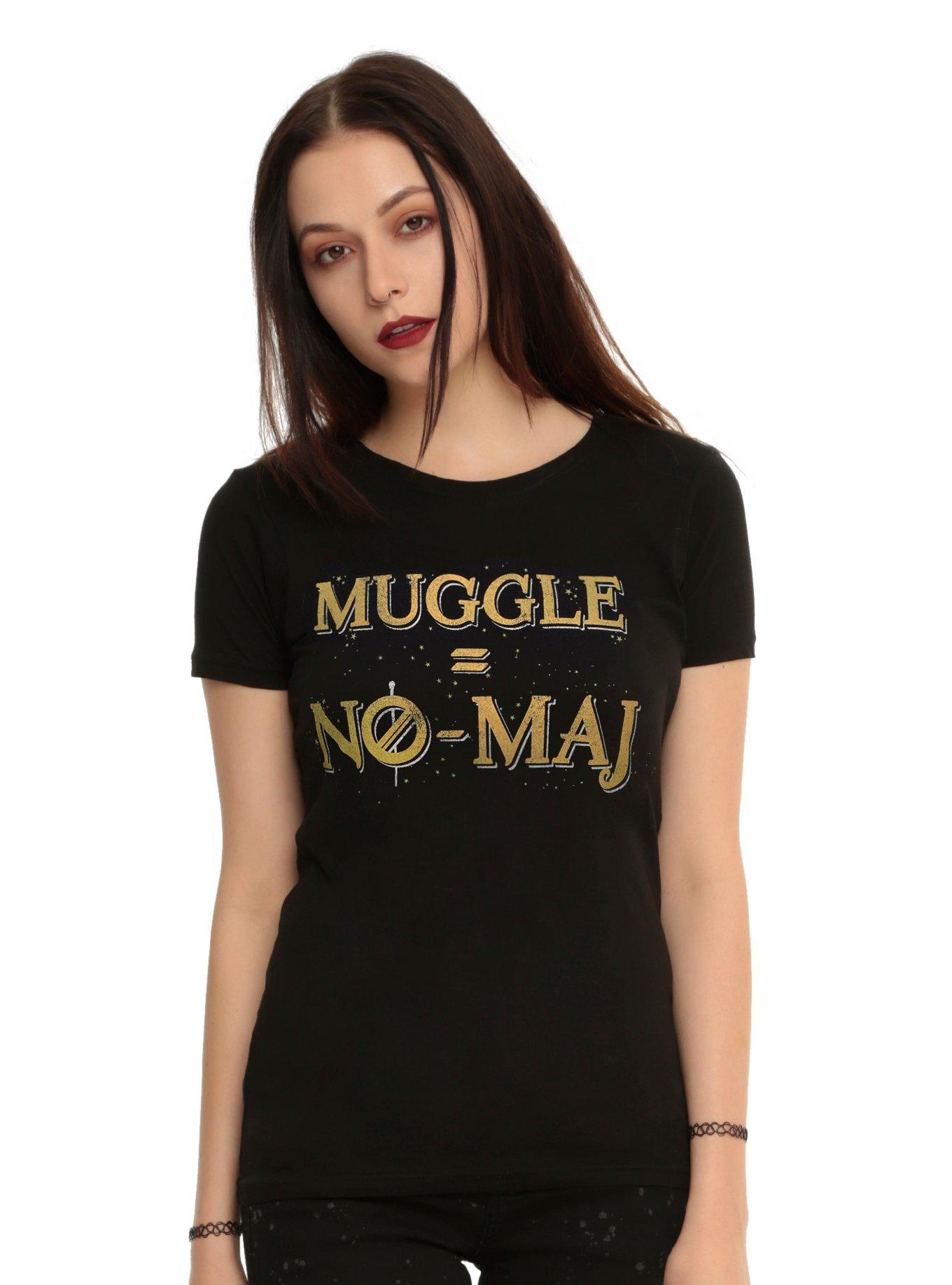Fantastic Beasts And Where To Find Them Muggle = No-Maj Girls T-Shirt, BLACK, hi-res