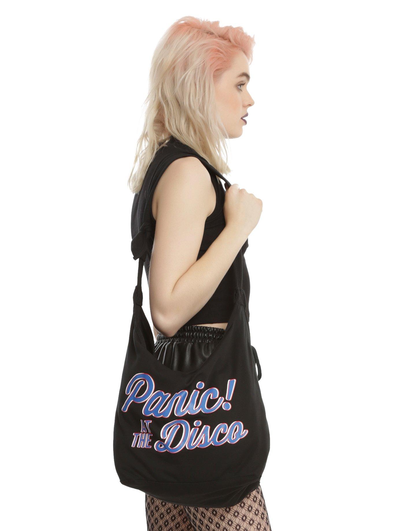 Panic At The Disco Logo Hobo Bag Hot Topic