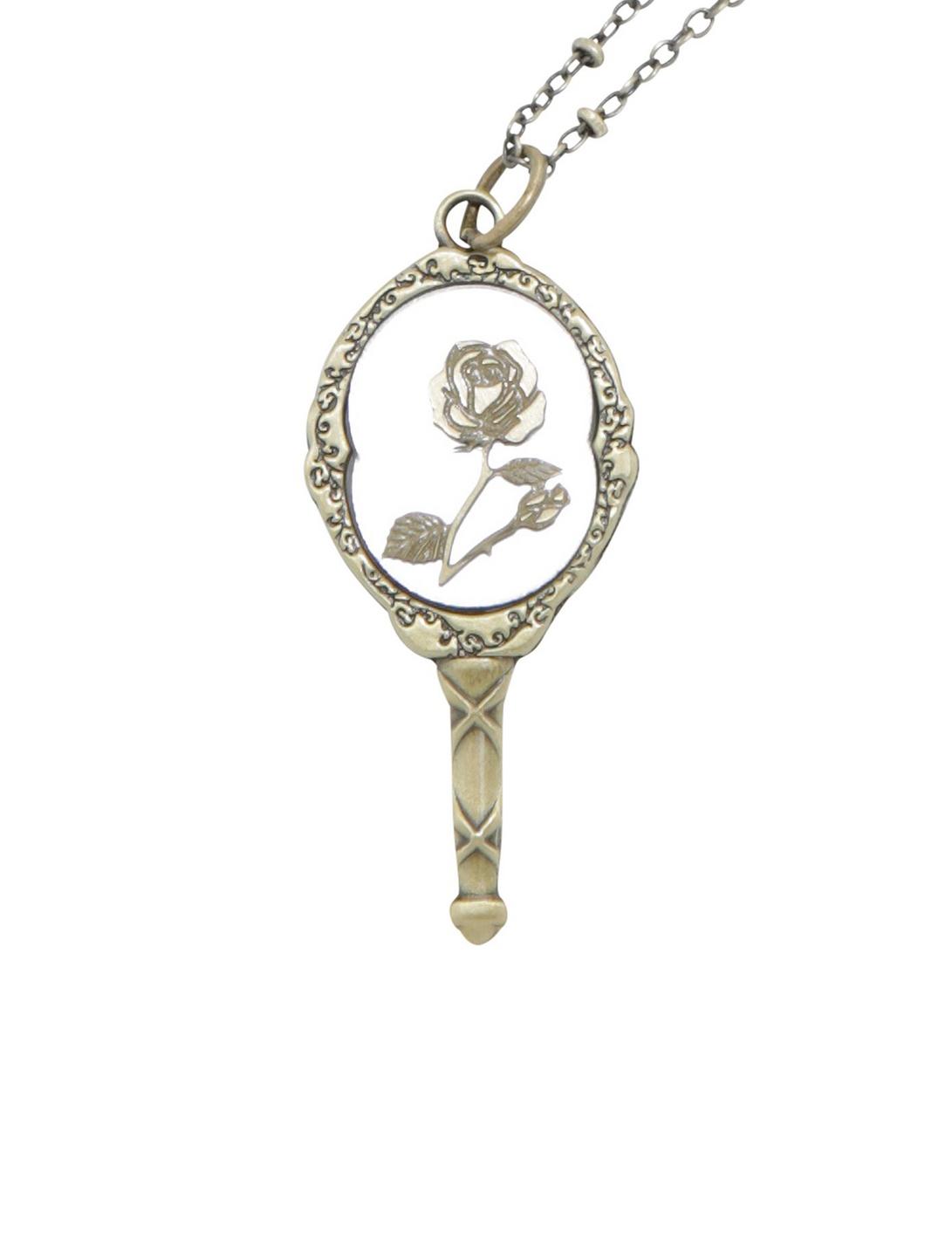 Disney Beauty And The Beast Mirror Necklace, , hi-res
