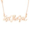 Disney The Little Mermaid Kiss The Girl Cursive Name Plate Necklace, , hi-res