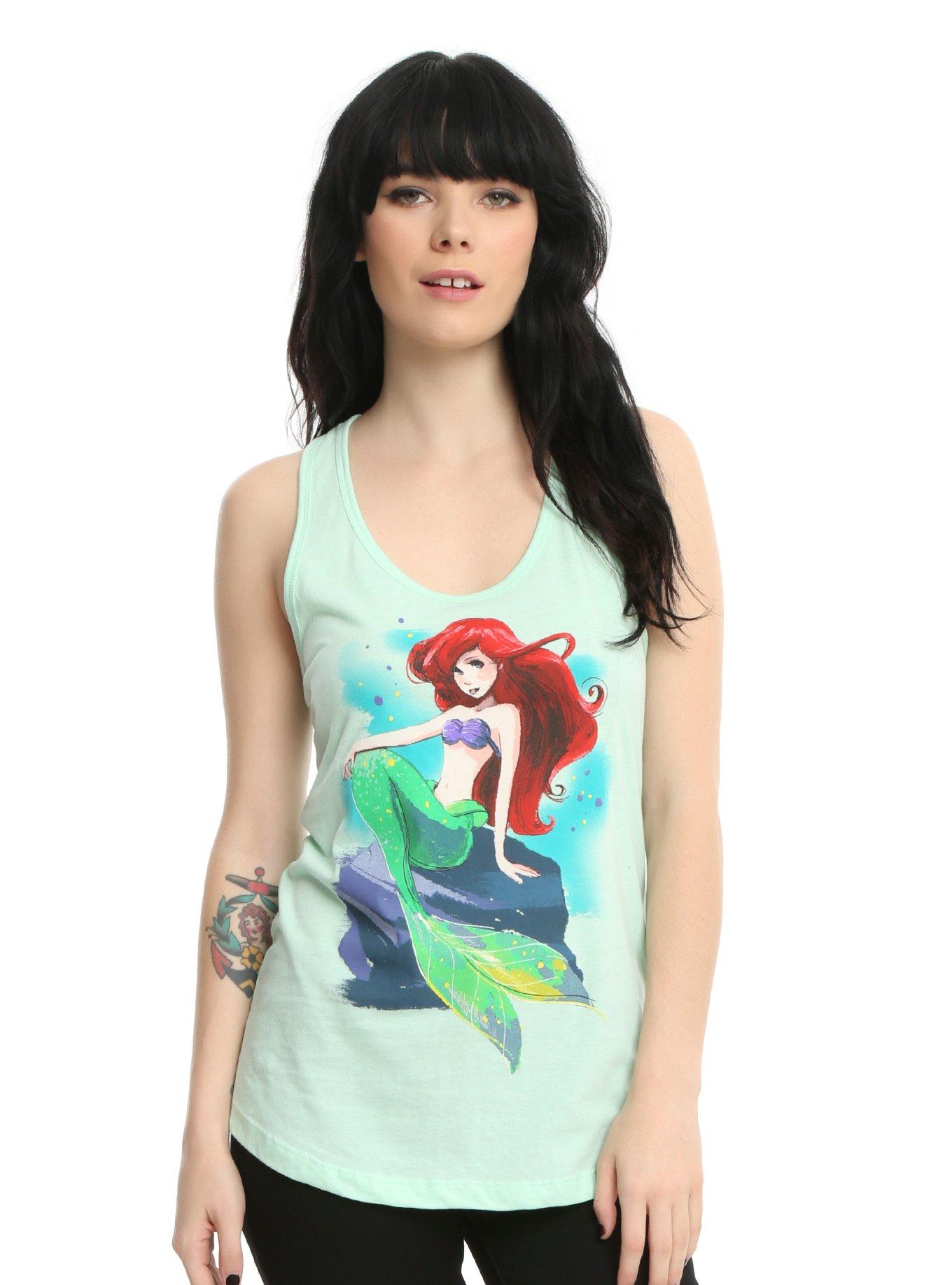 Disney The Little Mermaid Ariel Illustrated Girls Tank Top Hot Topic