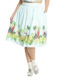 Disney Lilo & Stitch Border Print Retro Circle Skirt Plus Size, GREEN, hi-res