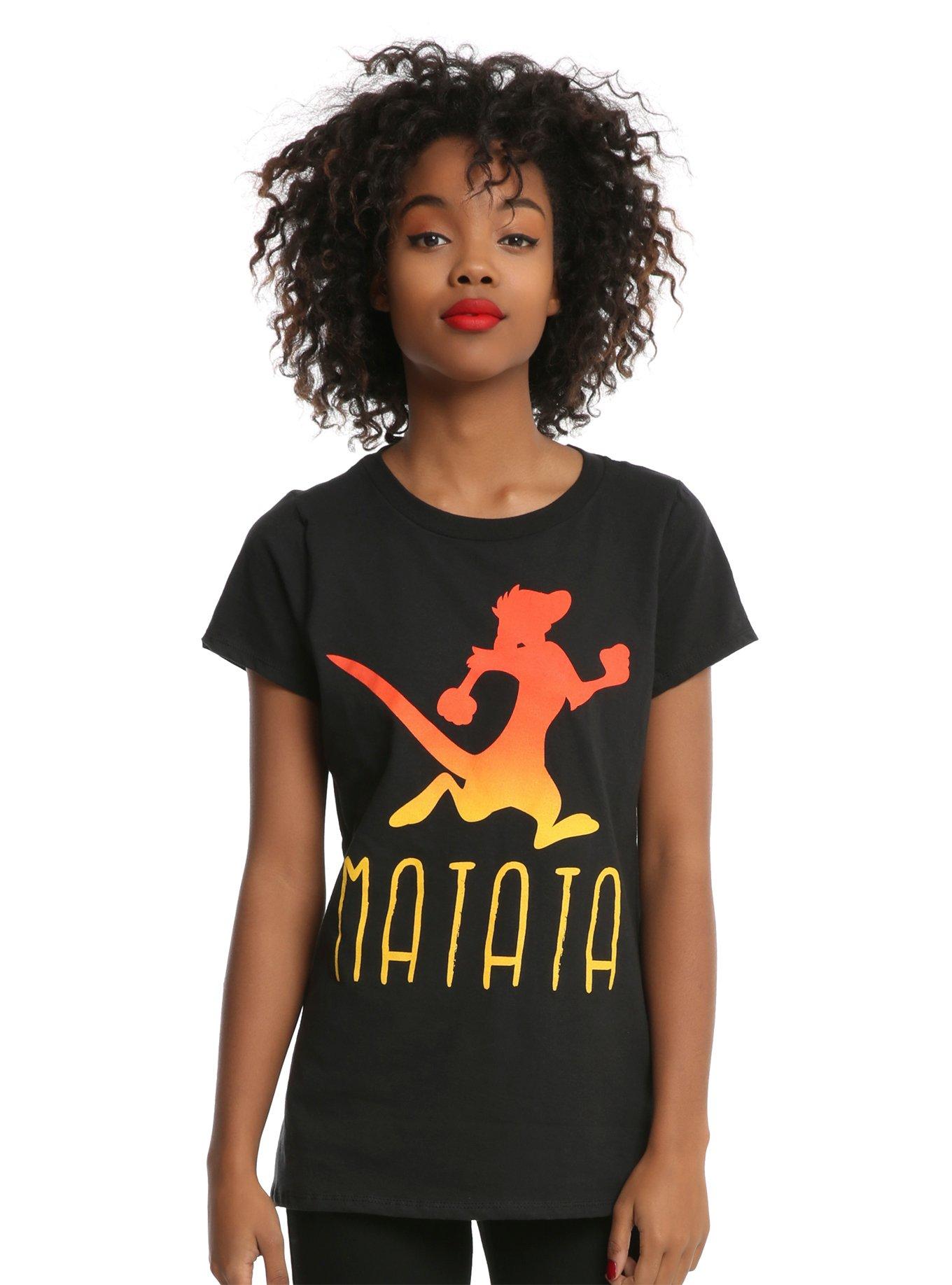 Disney The Lion King Matata Silhouette Girls T-Shirt, BLACK, hi-res