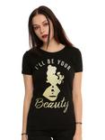 Disney Beauty And The Beast I'll Be Your Beauty Girls T-Shirt, BLACK, hi-res