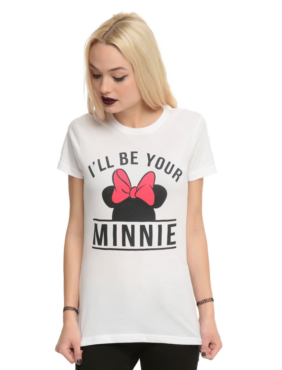 Disney Minnie Mouse I'll Be Your Minnie Girls T-Shirt, WHITE, hi-res