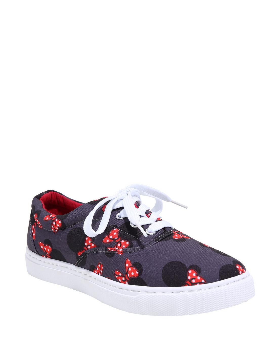 Disney Minnie Mouse Bow Print Sneakers, MULTI, hi-res