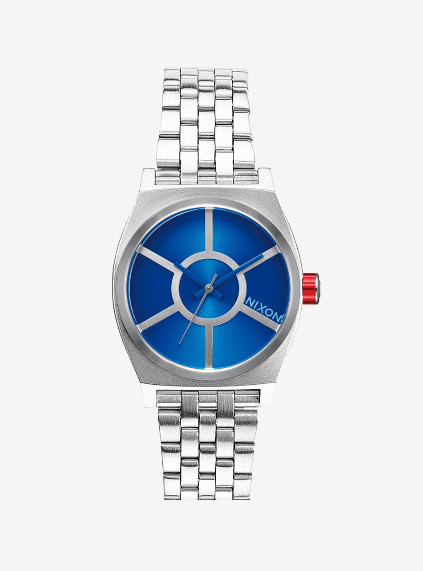 Nixon x Star Wars Time Teller Deluxe Watch - BB8 silver orange
