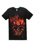Slayer Skull Trio T-Shirt, BLACK, hi-res