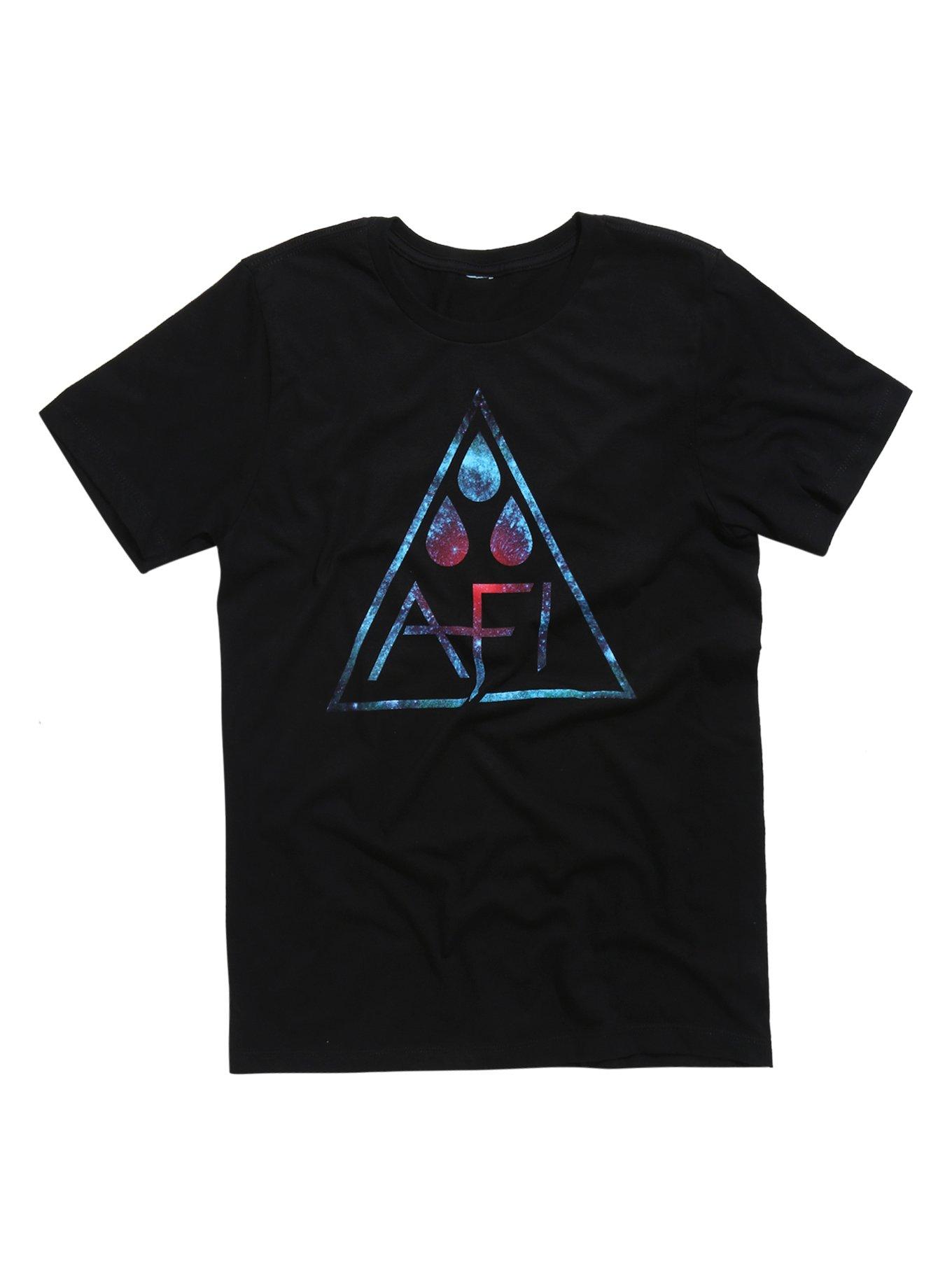 AFI Pink Blood Drops T-Shirt, BLACK, hi-res