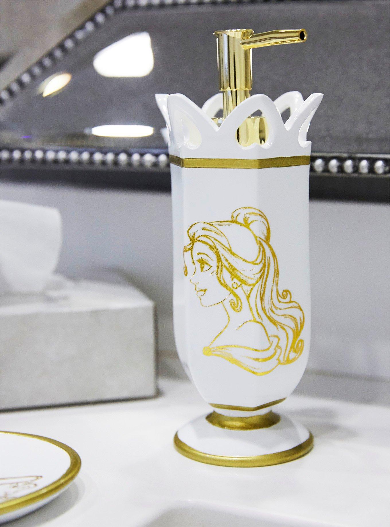 Disney Beauty And The Beast Gold Sketch Soap Pump, , hi-res