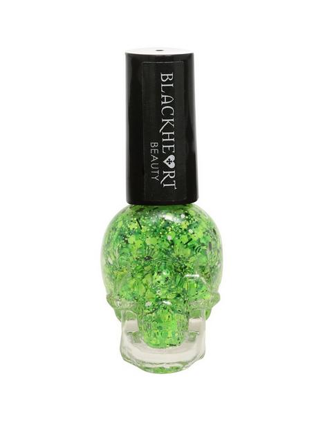 Blackheart Beauty Green Splatter Glitter Nail Polish | Hot Topic