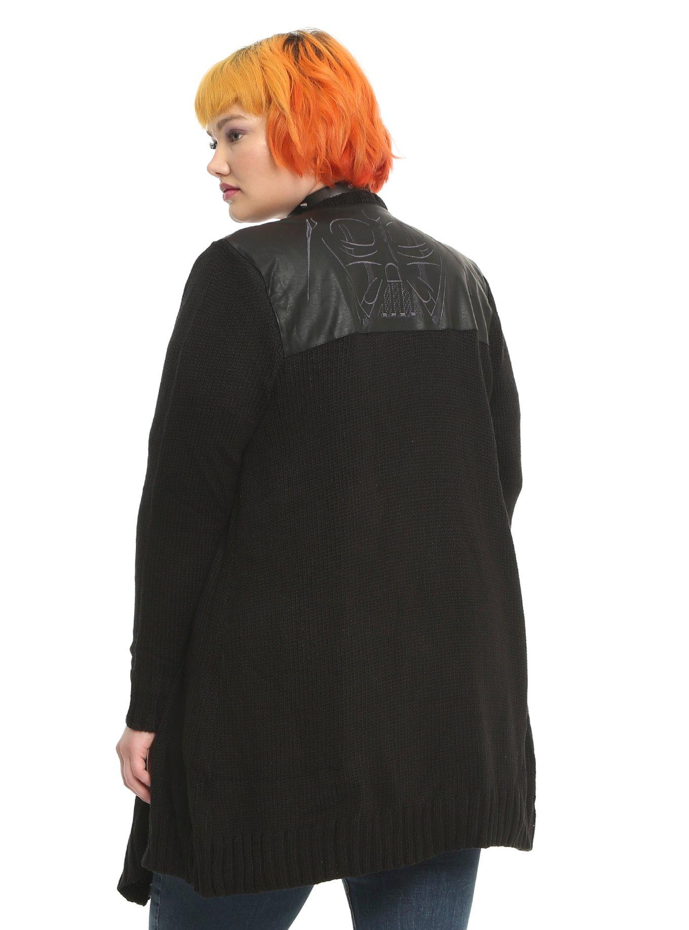 Her Universe Star Wars Darth Vader Cardigan Plus Size, BLACK, hi-res