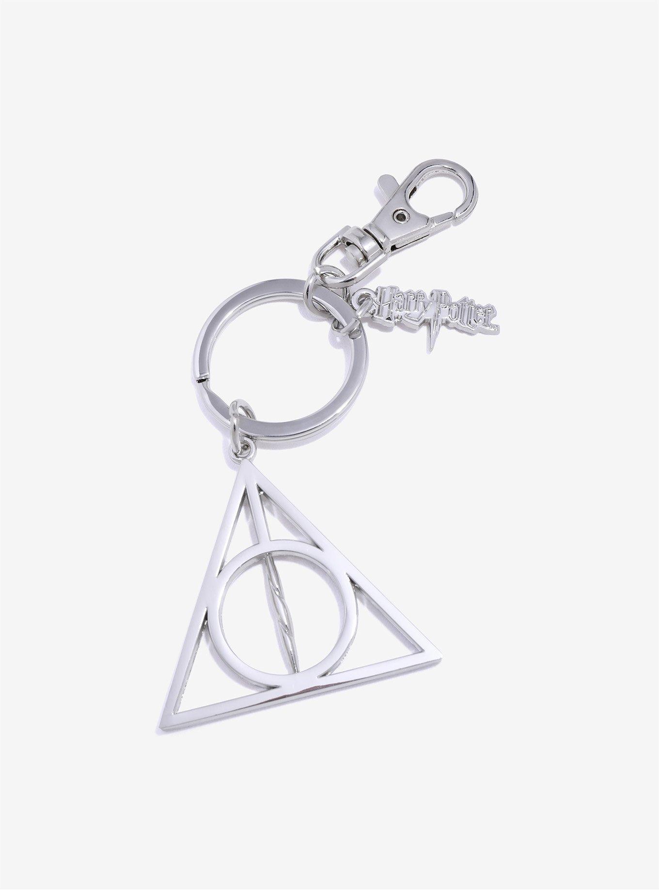 Harry Potter Deathly Hallows Metal Key Chain, , hi-res