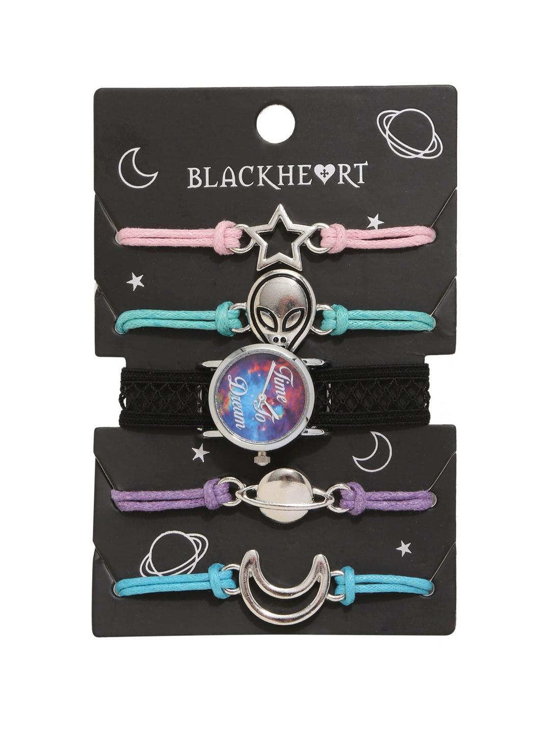 Blackheart Galaxy Cord Bracelet & Watch Set, , hi-res