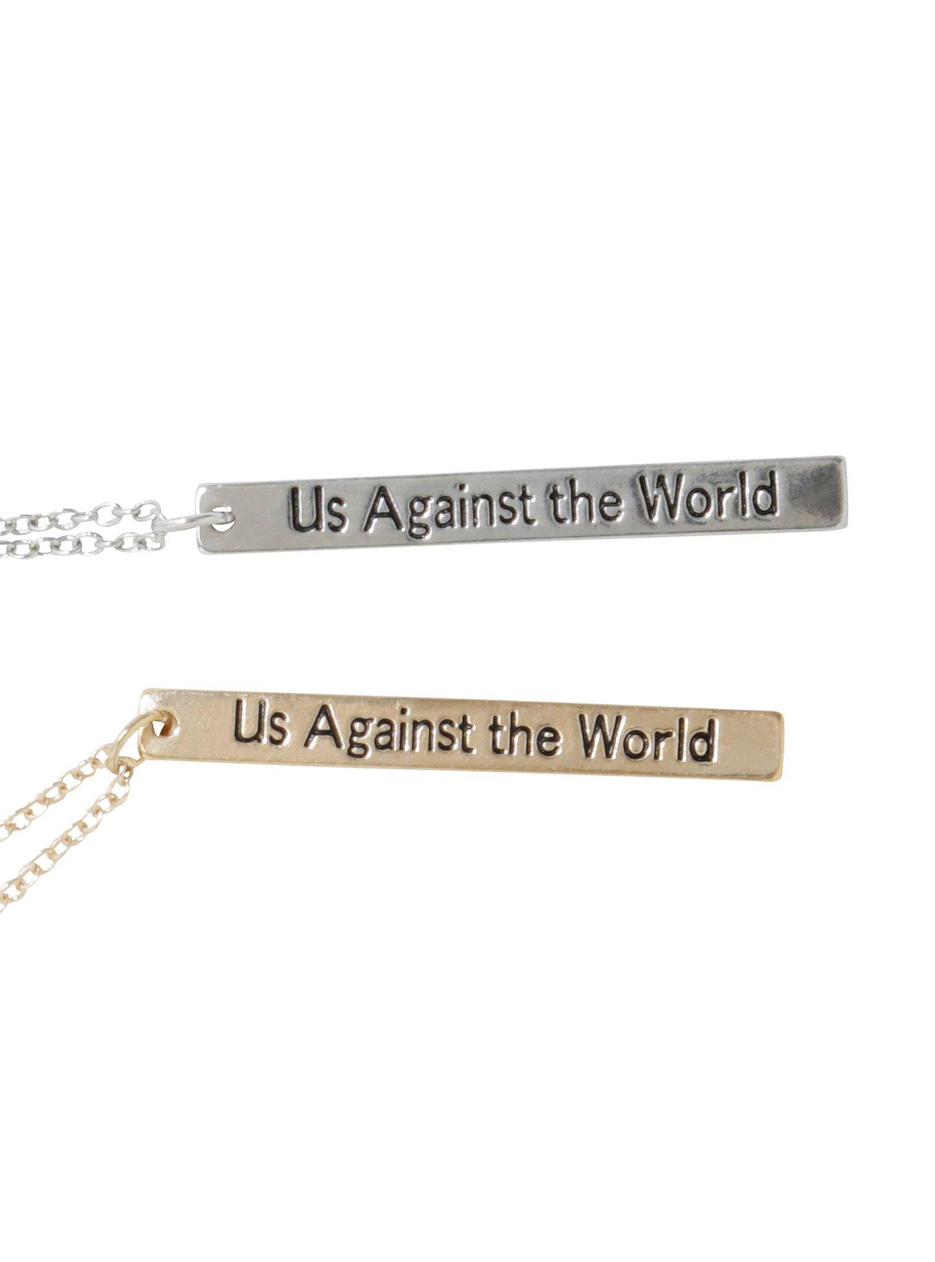 Blackheart Us Against The World BFF Necklace Set, , hi-res