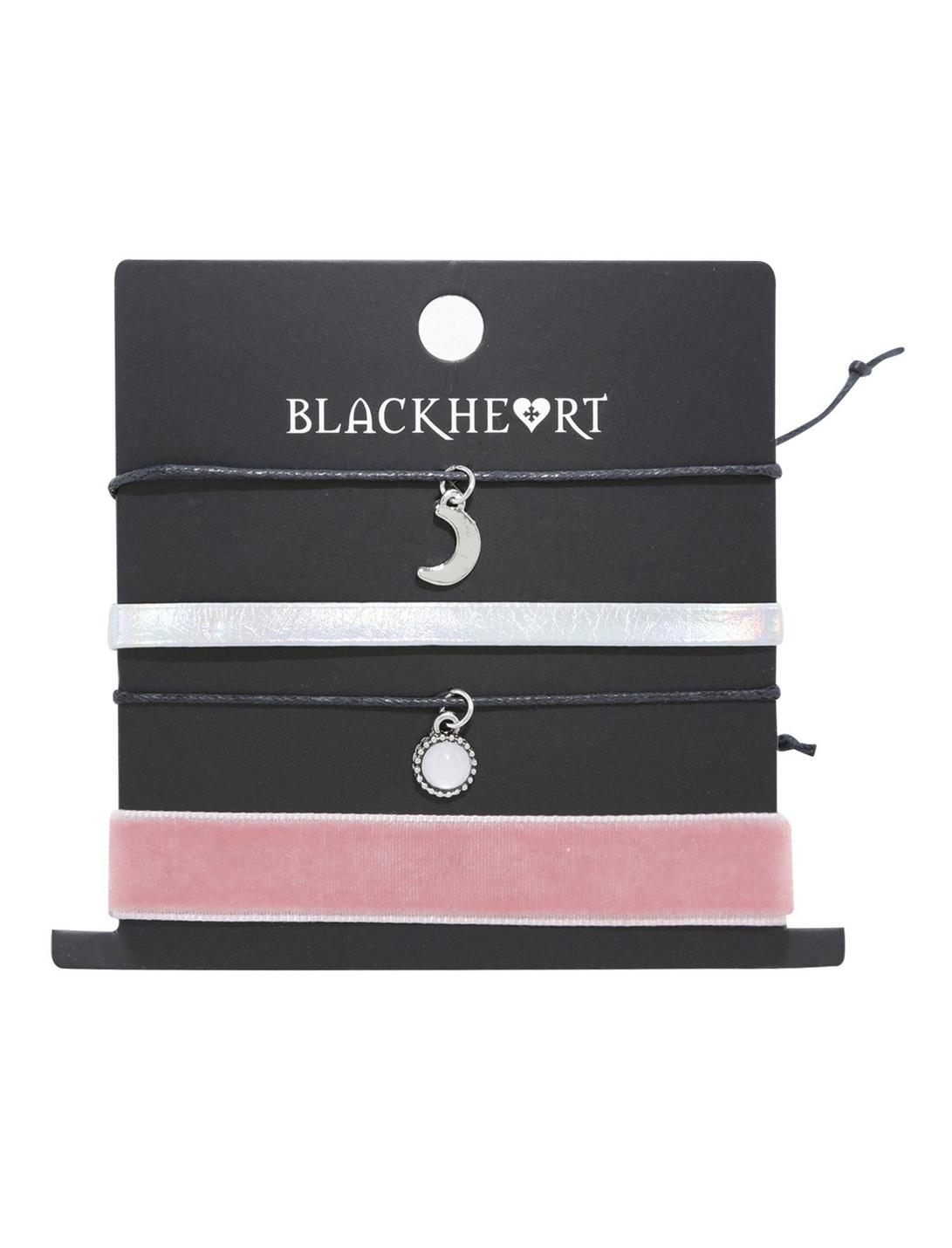 Blackheart Moon And Velvet Bracelet Set, , hi-res