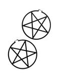Blackheart Jumbo Pentagram Hoops, , hi-res