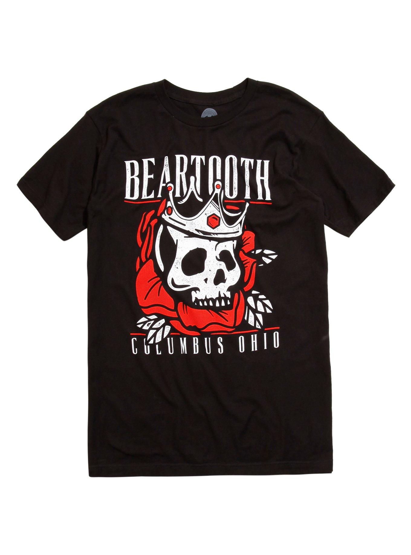 Beartooth Flower King Logo T-Shirt, BLACK, hi-res