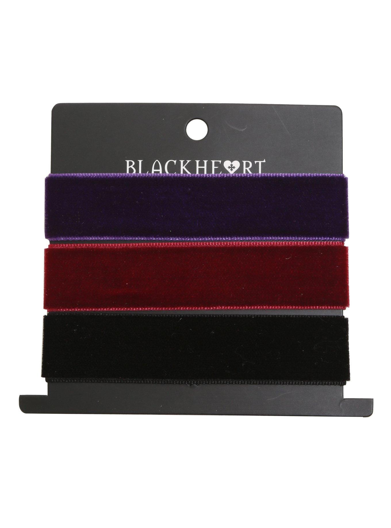 Blackheart Velvet Bracelet Set, , hi-res