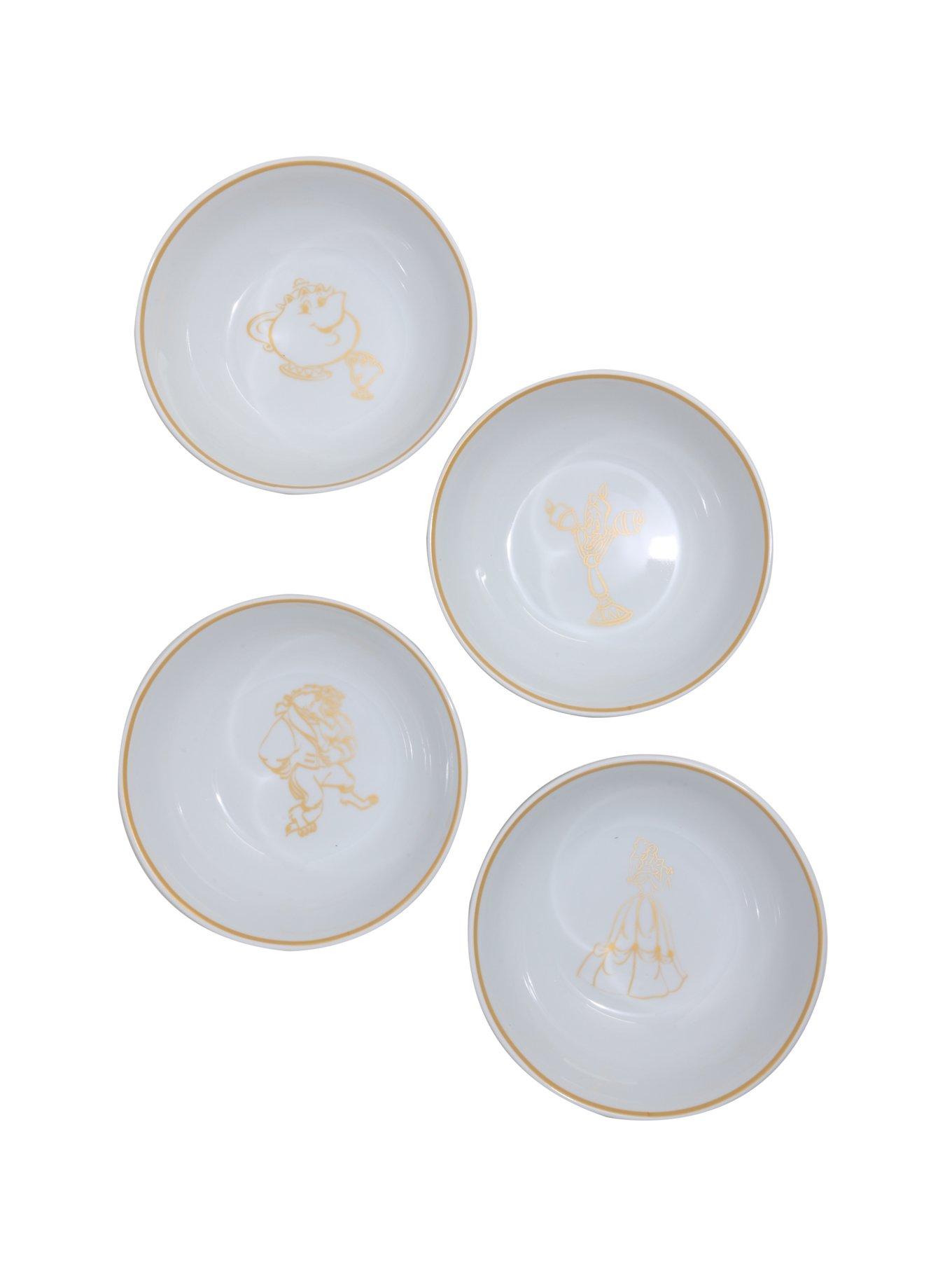 Disney Beauty And The Beast Ceramic 6-Inch Bowl Set, , hi-res