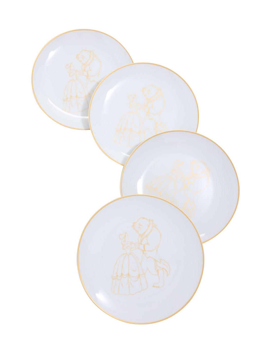 Disney Beauty And The Beast Ceramic 10-Inch Plate Set, , hi-res