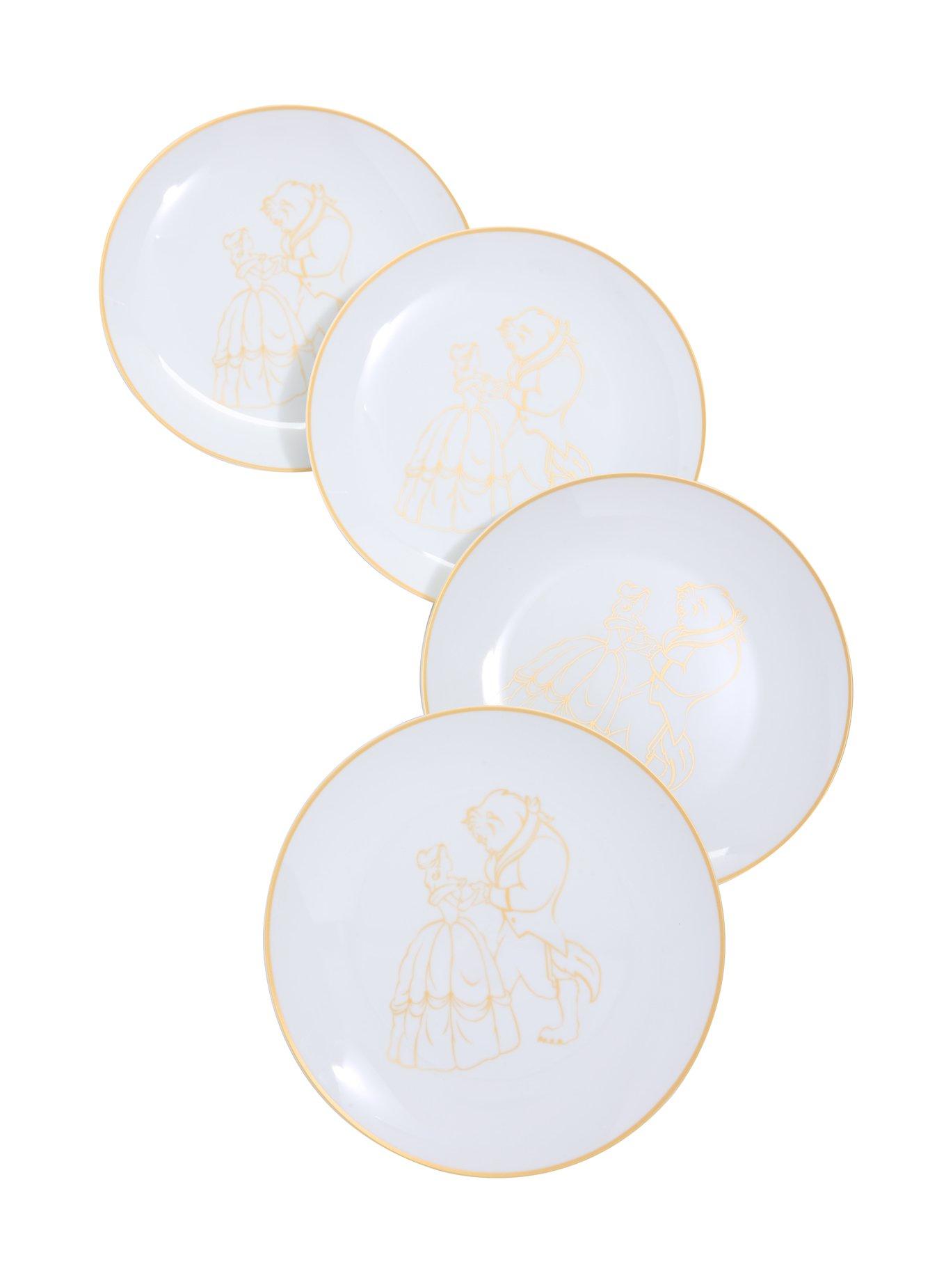 Beauty and the beast plate set sale