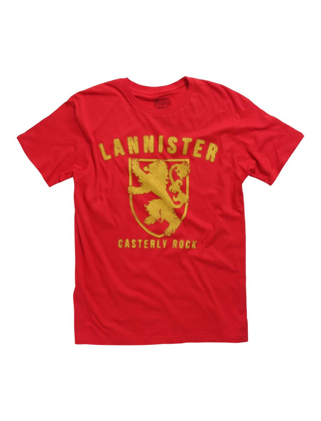 Game Of Thrones Lannister Casterly Rock T-Shirt, RED, hi-res