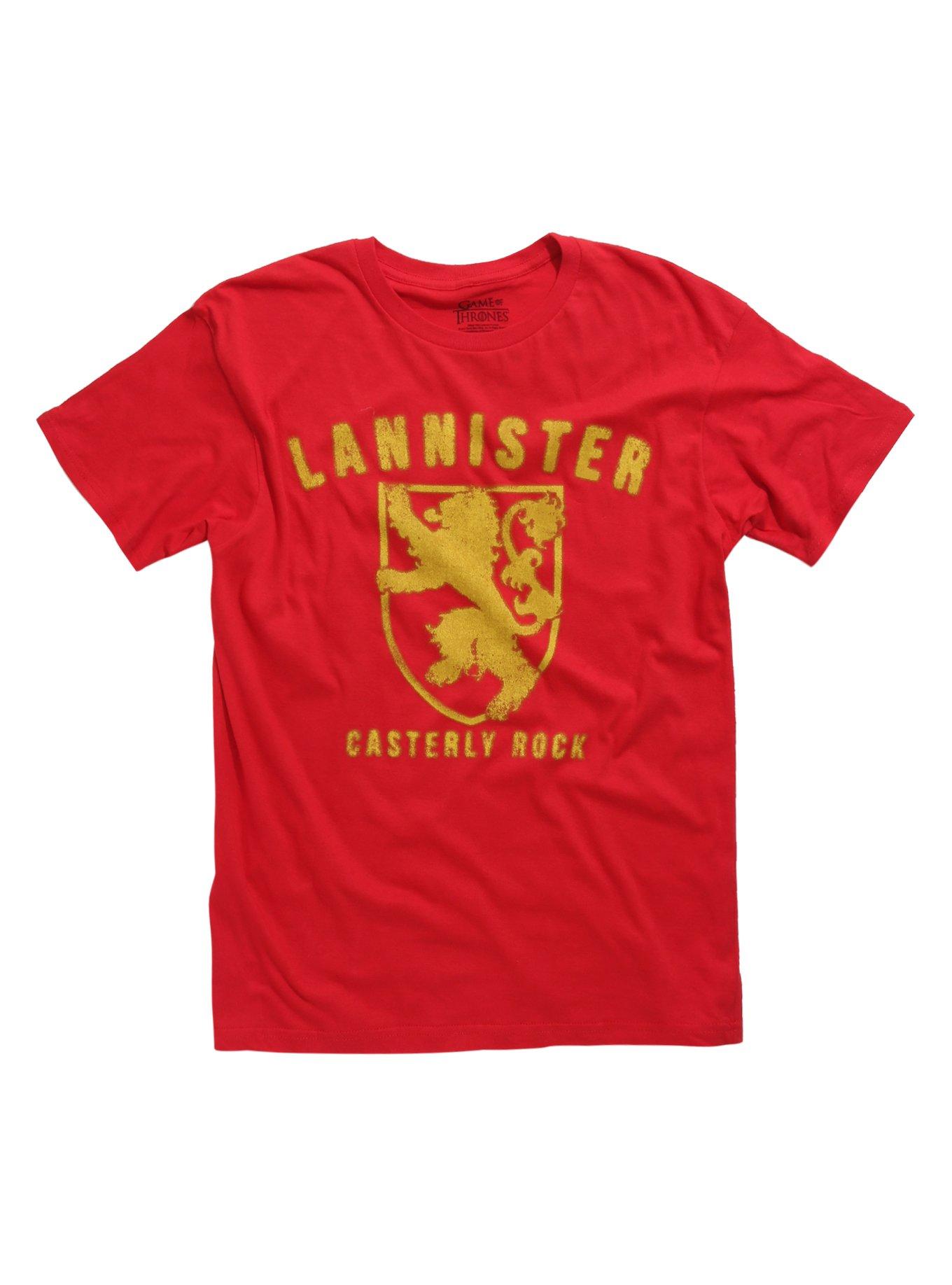 Game Of Thrones Lannister Casterly Rock T-Shirt, RED, hi-res