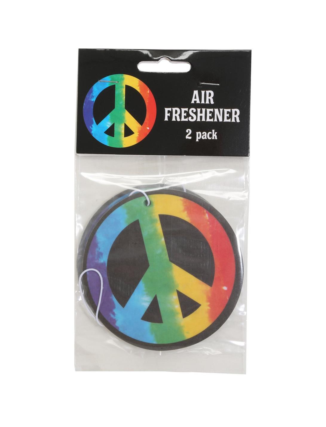 Peace Sign Tie Dye Air Freshener 2 Pack, , hi-res