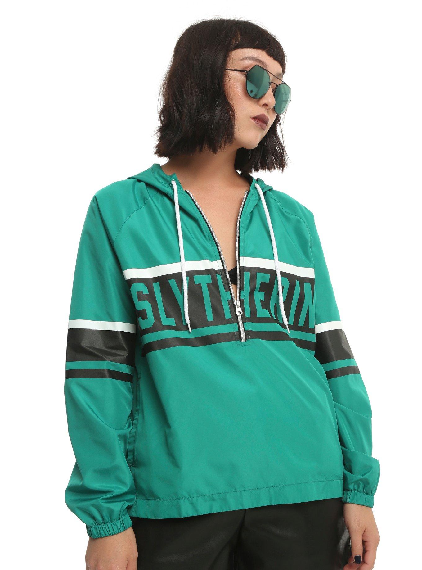 Harry Potter Slytherin Girls Windbreaker, BLACK, hi-res