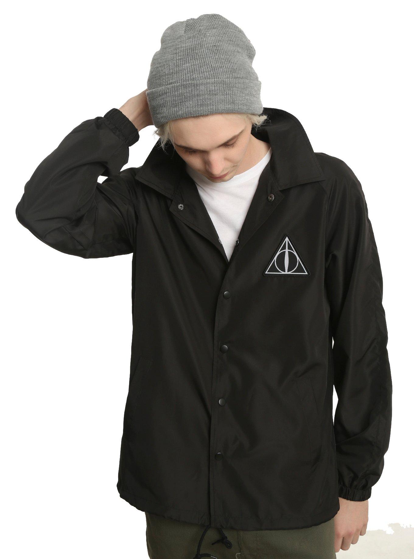 Harry Potter Deathly Hallows Windbreaker, BLACK, hi-res