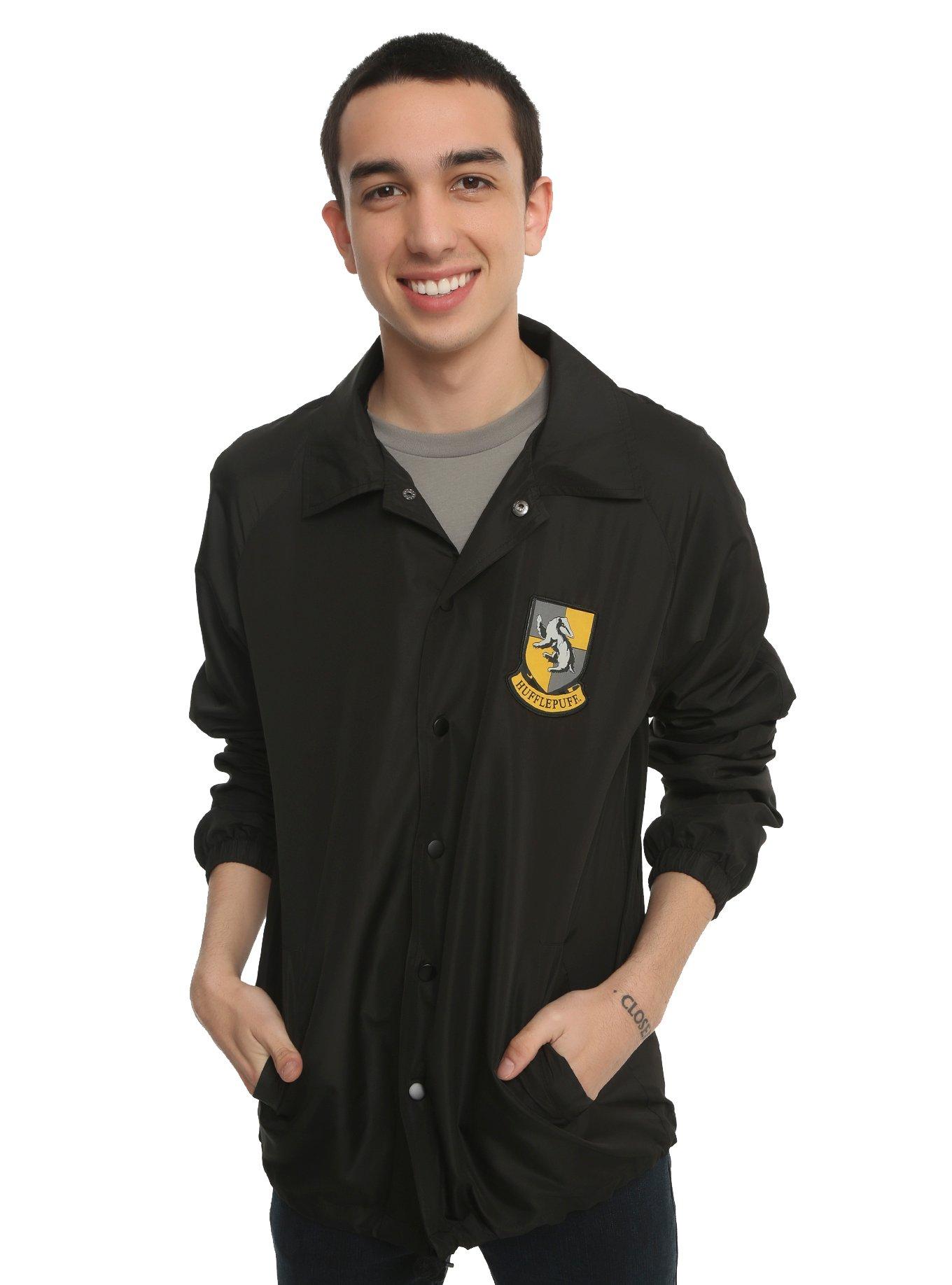 Harry Potter Hufflepuff Windbreaker, BLACK, hi-res