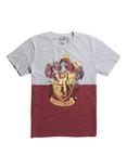 Harry Potter Gryffindor Crest Split T-Shirt, BLACK, hi-res