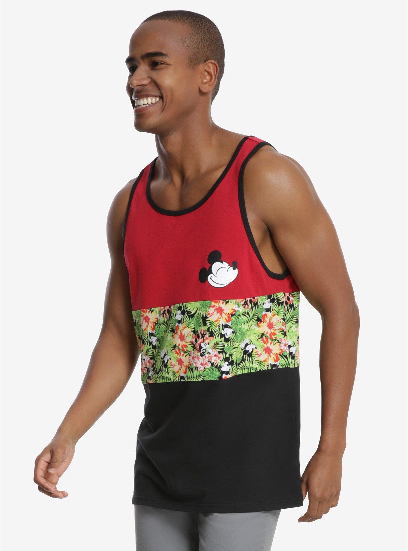 Disney Mickey Mouse Tri-Panel Tank Top, BLACK, hi-res