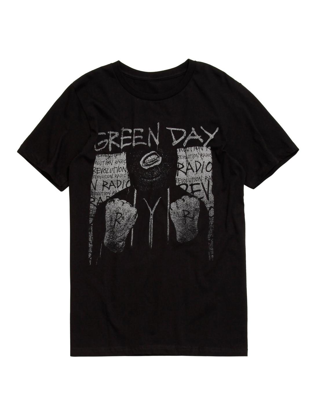 Green Day Revolution Radio Ski Mask T-Shirt, BLACK, hi-res